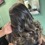 Shampoo, express conditioning and blowdry