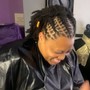 Wash and Cornrows for Wig Install