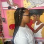 Small knotless braids