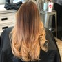 Shampoo and blow dry and style with Extra time/density of hair