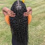 Small Box Braids French Curls Long