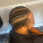 Cornrows on natural hair