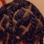 Kid's Braids on natural hair with beads