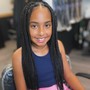 Kids medium knotless Braids