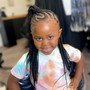 Kids medium knotless Braids