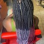 Medium box braids