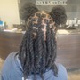 Loc retwist wash and style