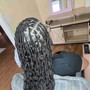 Boho knotless braids