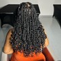 Curls on the end of Braids