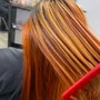 Hair color rinse (no style) add on service