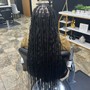 Extra small knotless braids