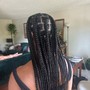 Medium box braids - knotless- passion twist