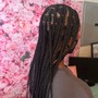 Medium box braids - knotless- passion twist