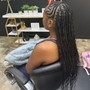 Extra small knotless braids