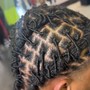 Barrel style on locs