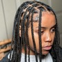 Kid's 11 yr box braids (medium short )