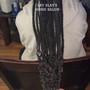 (3)  22” Bone Straight Bundles