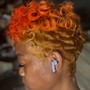 relaxer, short cut and style