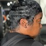 relaxer, short cut and style