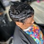 relaxer, short cut and style