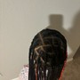 Half up half down weave