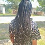 Half up half down weave