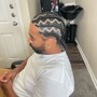 Cornrows (full head) straight back