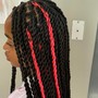 Add Human Boho hair to Braids