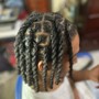 Loc Maintenance (Comb retwist) short to shoulder length