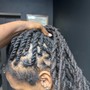 Instant locs with natural hair