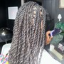 Instant locs with natural hair