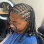 Dread Retwist/Two Strand twist (mid back)