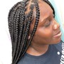 Box Braids touch up ( edges) 2row)