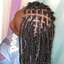 Box Braids touch up ( edges) 2row)