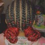 Natural Cornrows/ Braid down