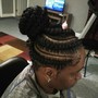 Kinky Twist. Mid back