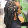 Half head loc retwist