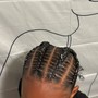 Straight back stitch Braids