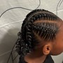 Straight back stitch Braids