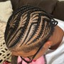 Straight back stitch Braids