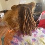 CUBAN TIWST ADDED TO LOCS FOR LENGHT TO KNOTLESS BRAIDS/TWO STRAND TWIST