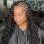 Women’s Scalp  Braids With Individual in the back