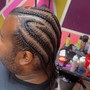 Kid's Braids with weave