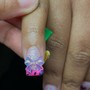 Hand drawn nail art (each)