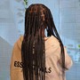 Box braids and curly