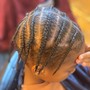 Kid's freestyle braids (natural hair)