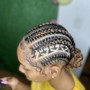 Designs between braids