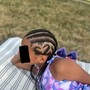 Kid's Natural Hair Cornrows (12 years and younger)