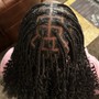 Half up half braided w/ Quick Weave