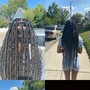 Medium knotless Braids